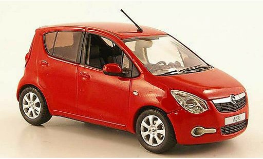 Opel Agila B 1/43 Schuco red 2008 diecast model cars