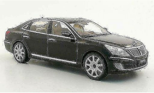 Hyundai Equus Base 1/18 Minikraft black diecast model cars