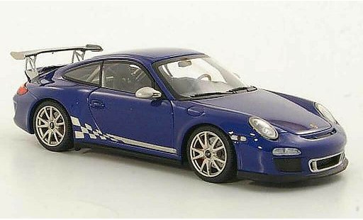 Porsche 911 GT3 RS 1/43 Minichamps 2010 (II) blue diecast model cars