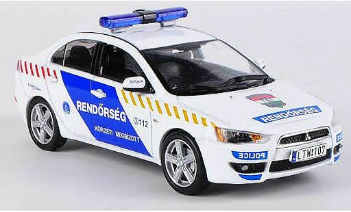 Mitsubishi Lancer Evolution X 1/43 Vitesse Hungarian Police 2009 diecast model cars