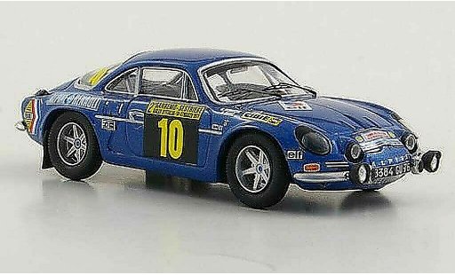 Alpine A110 1600 s 1/43 Trofeu 1600S No.10 B.Darniche / A.Mahe Rally San Remo 1971 diecast model cars