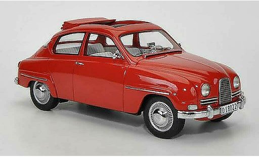 Saab 96 Base 1/18 Neo red geoffnetes Schieberoof 13 diecast model cars