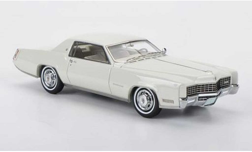 Cadillac Eldorado Coupe 1/43 Neo 2-portes white 1968 diecast model cars