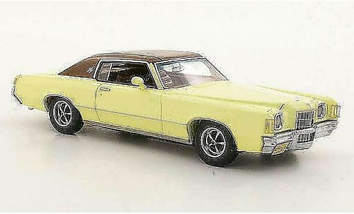 Pontiac Grand Prix Hardtop 1/43 Neo Coupe yellow/brown 1972 diecast model cars