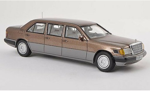 Mercedes 250 Base 1/43 Neo grey Lang (V124) brun/grey diecast model cars