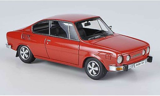 Skoda 110 Coupe 1/43 Neo red 1972 diecast model cars