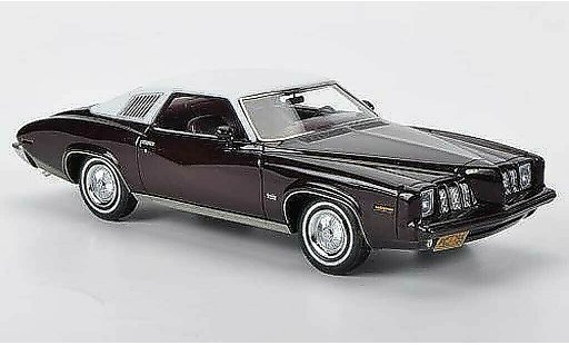 Pontiac Grand Am Base 1/43 Neo 2-portes Coupe red/mattwhite 1973 diecast model cars