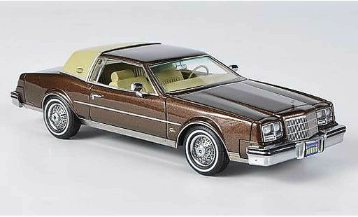 Buick Riviera coupe 1/43 Neo 1982 brown/beige diecast model cars