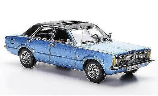 Ford Taunus TC1 1/43 Neo GXL blue/mattblack 4-Turer diecast model cars
