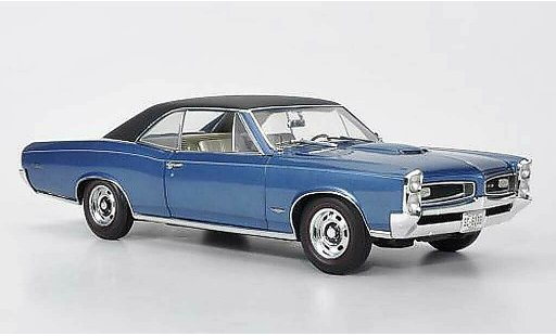 Pontiac GTO Hardtop 1/18 Highway 61 blue/matt black 1966 diecast model cars