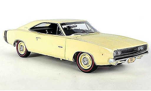 Dodge Charger 1968 1/18 Ertl R/T beige diecast model cars