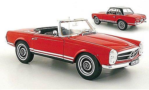 Mercedes 230 Base 1/18 Norev SL (W113) red diecast model cars