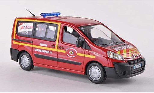 Citroen Jumpy ambulance 1/43 Solido Medecin Sapeurs Fire brigade Fire brigadeambulanz (F) 2012 diecast model cars