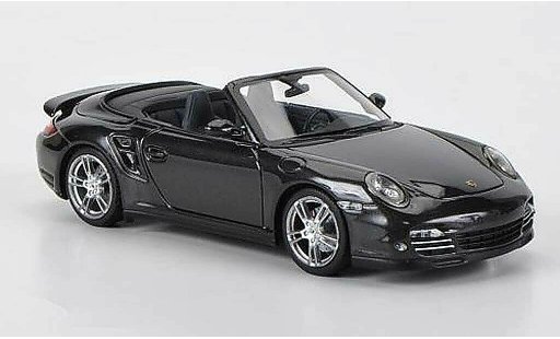 Porsche 911 Turbo 1/43 Minichamps cabriolet (II) grey avec Figur 2009 diecast model cars