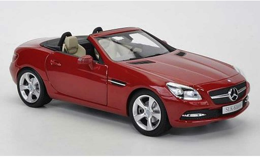 Mercedes Classe SLK Base 1/18 Minichamps red 2011 diecast model cars