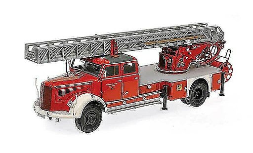 Mercedes L 6600 Base 1/18 Minichamps DL30 Fire brigade Pforzheim Drehleiter 1950 diecast model cars
