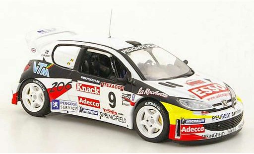 Peugeot 206 WRC 1/43 IXO No.9 P.Snijers / E.v.d.Pluym Rally Ypern 2000 diecast model cars