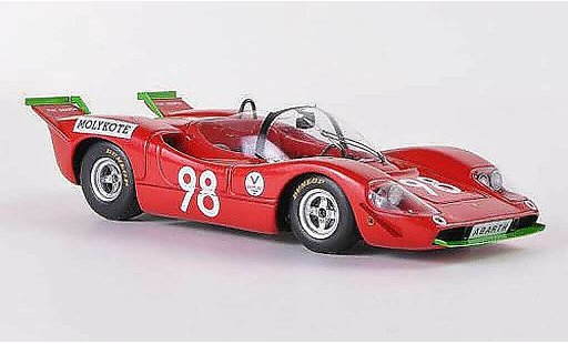 Abarth 2000 SP 1/43 Spark Sport No.98 L.Taramazzo / G.Virgilio Targa Florio 1970 diecast model cars