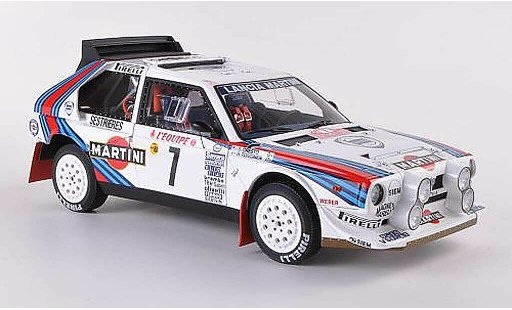 Lancia Delta S4 1/18 Autoart No.7 Martini Rally Monte Carlo 1986 diecast model cars