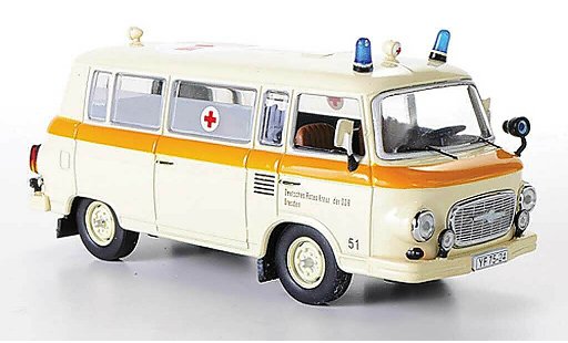 Barkas B1000 secours 1/43 IST Models Krankentransport Deutsches rotes Kreuz der DDR 1963 diecast model cars