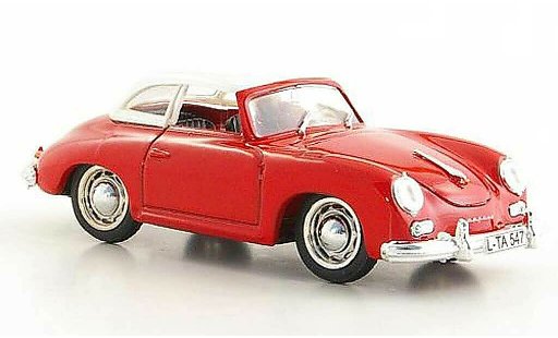 Porsche 356 1952 1/43 Brumm Hardtop red/white diecast model cars