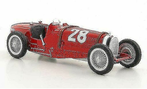 Bugatti Type 59 grand prix 1/18 Brumm No.28 T.Nuvolari GP Monaco 1934 diecast model cars