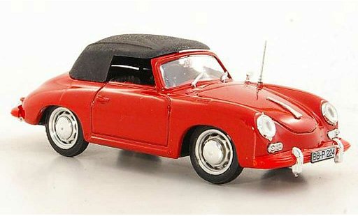 Porsche 356 1963 1/43 Brumm C Convertible red diecast model cars