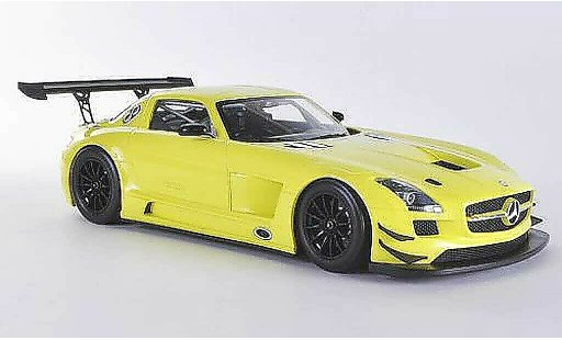 Mercedes SLS GT3 1/18 Minichamps AMG Street yellow 2011 diecast model cars