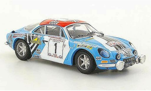 Alpine A110 1800s groupe 5 1/43 Trofeu No.1 J.P.Nicolas / M.Vial Tour de Corse 1973 diecast model cars