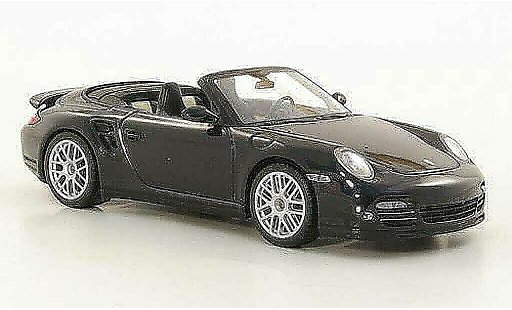Porsche 911 Turbo 1/43 Minichamps cabriolet S black 2010 diecast model cars