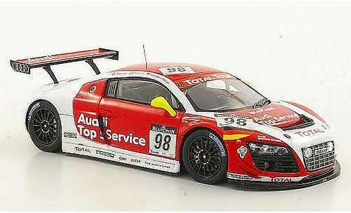 Audi R8 lms 1/43 Spark No.98 Top Service Fassler / Piccini / Rockenfeller 24h Spa 2011 diecast model cars
