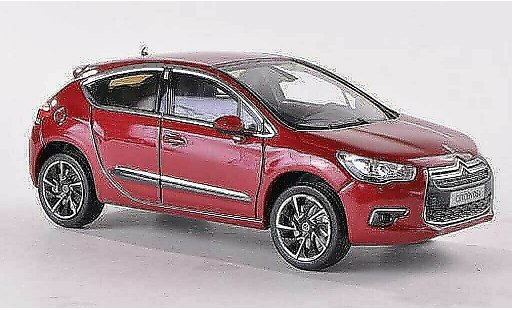 DS Automobiles DS4 Berline 1/43 Norev red 2011 diecast model cars