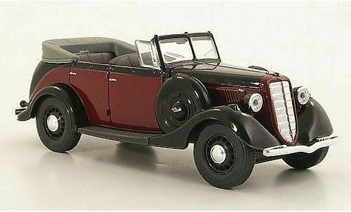 Gaz M1 Phaeton 1/43 Nash Avtoprom red/black geoffnetes hood diecast model cars