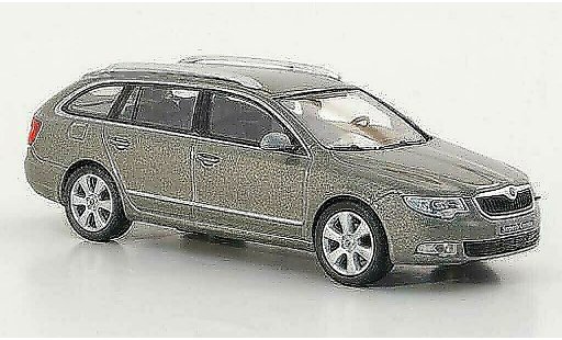 Skoda Superb 2009 1/43 Abrex II Combi greybeige diecast model cars