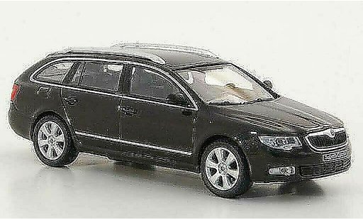Skoda Superb 2009 1/43 Abrex II Combi brown diecast model cars