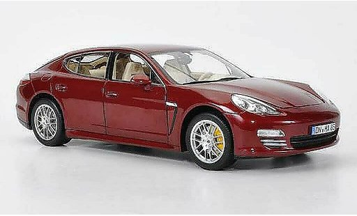 Porsche Panamera 4S 1/18 Norev red 2009 diecast model cars