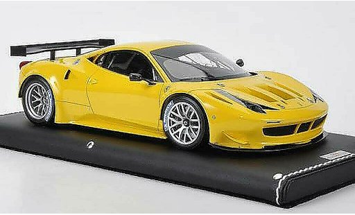 Ferrari 458 Italia GT2 1/18 MR Collection yellow diecast model cars