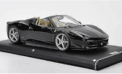 Ferrari 458 Italia Spider 1/18 MR Collection black diecast model cars