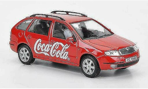 Skoda Fabia Base 1/43 Abrex Coca-Cola red diecast model cars