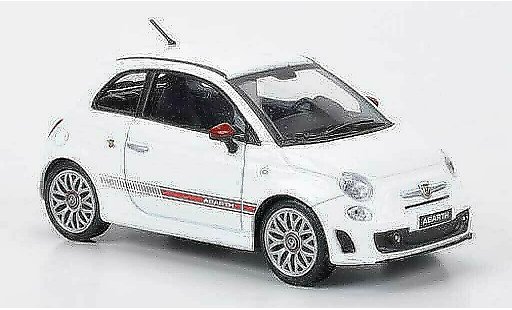 Fiat 500 Abarth 1/43 Motorama white 2009 diecast model cars