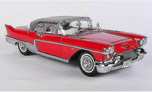 Cadillac Brougham Sedan 1/18 Sun Star red 1957 diecast model cars