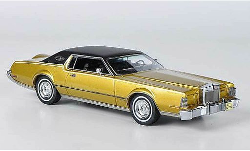 Lincoln Continental 1973 1/43 American Excellence MK IV gold/black diecast model cars