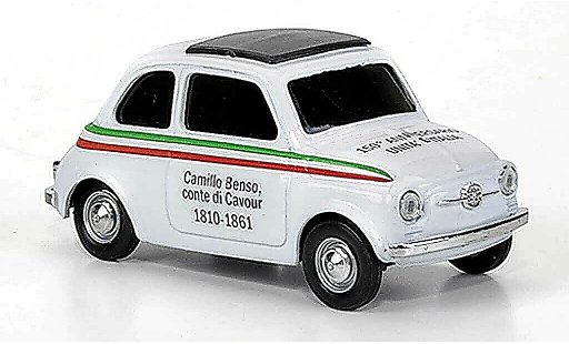Fiat 500 L 1/43 Brumm VIVA Italia white 150 Jahre D'Italia 1810-1861 1970 diecast model cars