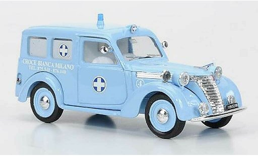 Fiat 1100 Ambulanza 1/43 Brumm E Rettungswagen Autoambulanza Croce BiancaMilano whitees Kreuz 1956 diecast model cars