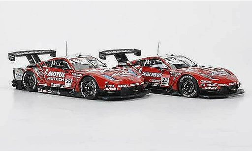 Nissan 350Z JGTC 1/43 Ebbro 2er-Set 350 Z: No.22 Motul + No.23 Xanavi Saisonfinale 4. November Super GT500 2007 diecast model cars