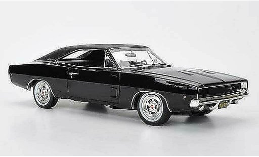 Dodge Charger 1968 1/18 Greenlight R/T black/mattblack Steve McQueen - Bullitt diecast model cars