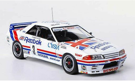Nissan Skyline R32 1/43 HPI GT-R () No.3 Reebok Hasemi Motor Sport M.Hasemi / A.Olofsson JTC Tukuba 1991 diecast model cars