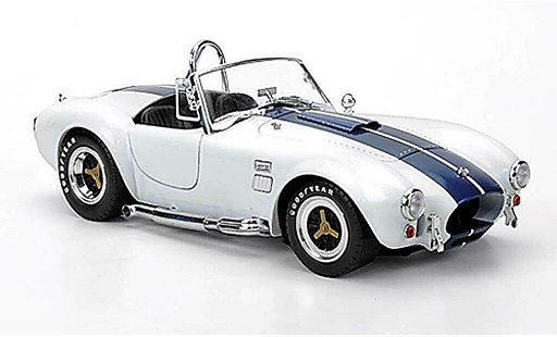 AC Cobra shelby 427 1/18 Shelby Collectibles S/C white avec blueen bandes 1966 diecast model cars