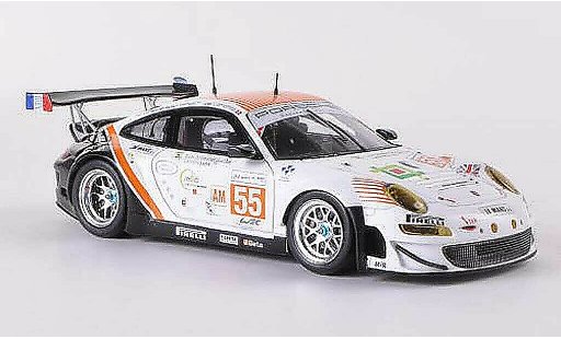 Porsche 911 GT3 RSR 1/43 Spark 2012 No.55 JWA-Avila J.Camathias / P.Daniels / M.Palttala 24h Le Mans diecast model cars