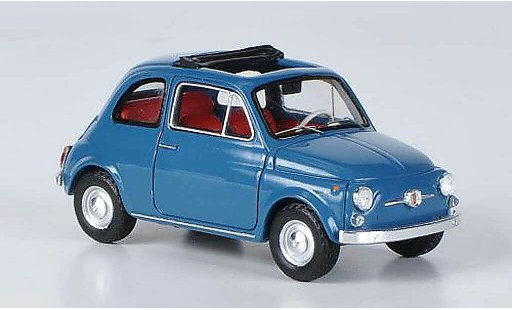 Fiat 500 F 1/43 Ebbro blue 1965 diecast model cars